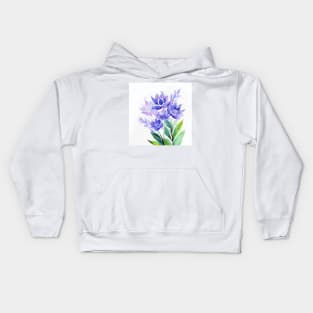 Watercolor Flower Kids Hoodie